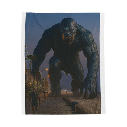 Monster-Themed Velveteen Plush Blanket, Cozy Throw for Fantasy Lovers, Perfect Gift for Kids and Adults, Ideal for Cuddling on Movie [...]