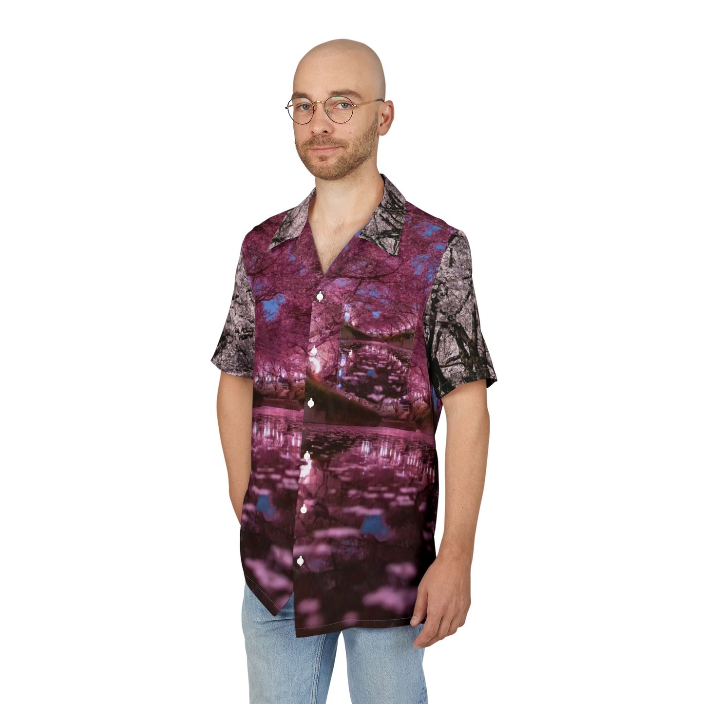 Unisex Hawaiian Button-Down Shirt - Floral Tropical Vibes, Beachwear, Summer Style, Vacation Outfit, Casual Everyday Shirt