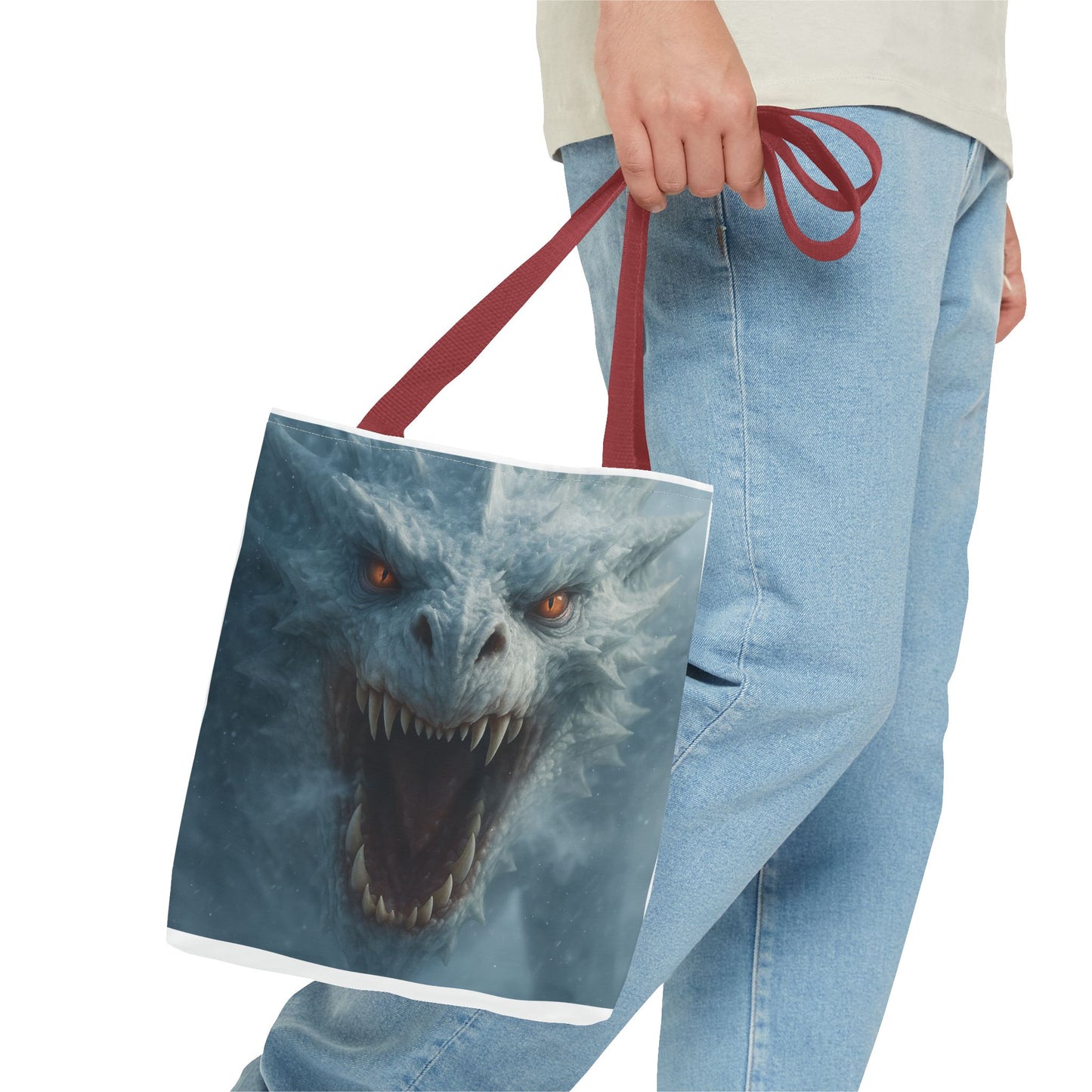 Fantasy Dragon Tote Bag, Enchanting Art, Ideal for Gift, Everyday Bag, Eco-Friendly Shopper, Animal Lover Accessory