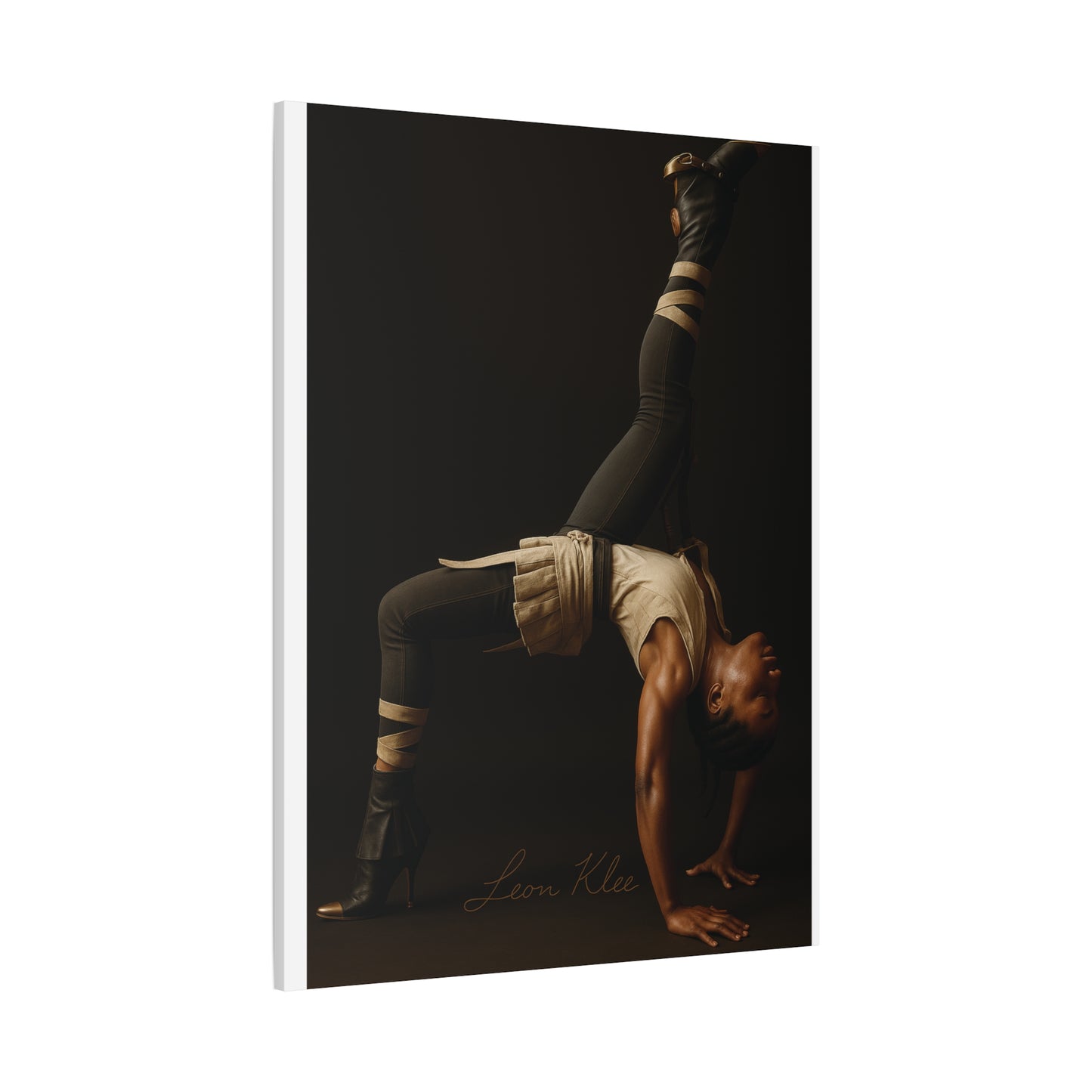 Elegant Fitness Wall Art Canvas, Stretch Canvas Print, Yoga Wall Decor, Inspirational Fitness Artwork, Home Gym Decor