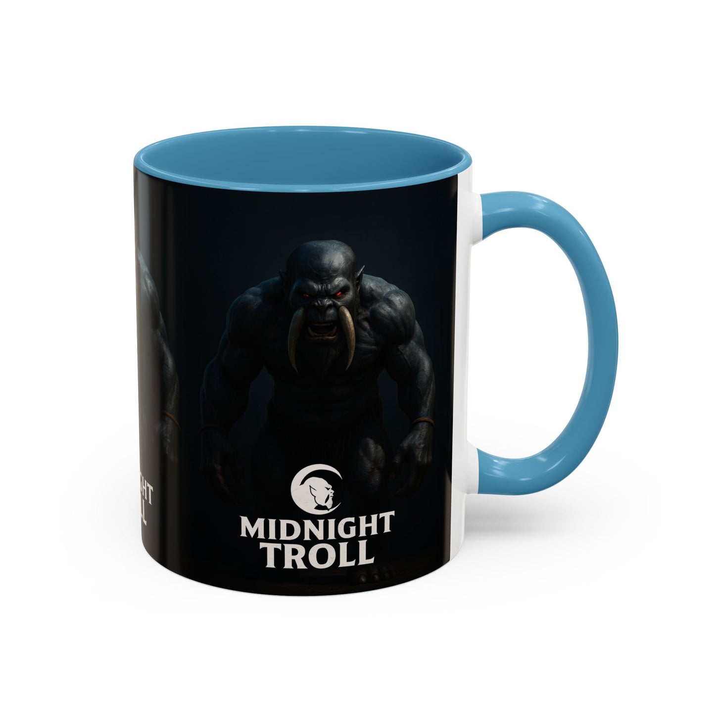 Midnight Troll Coffee Mug, Fantasy Gift, Gamer Mug, Unique Coffee Cup, Dungeons & Dragons Accessories, Creative Gift for Him