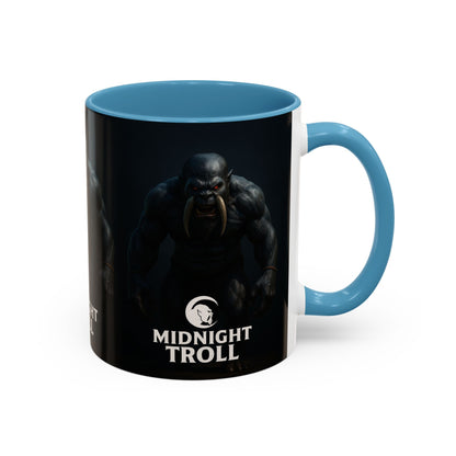 Midnight Troll Coffee Mug, Fantasy Gift, Gamer Mug, Unique Coffee Cup, Dungeons & Dragons Accessories, Creative Gift for Him